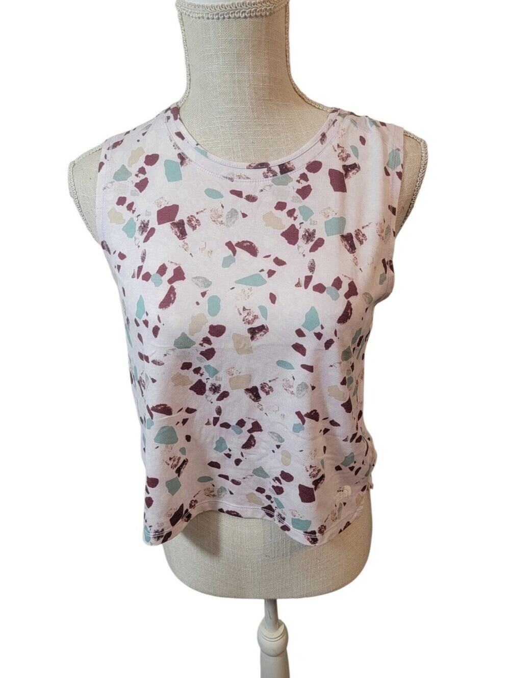 The North Face Confetti Stone Pattern Muscle Tank Top Size Small